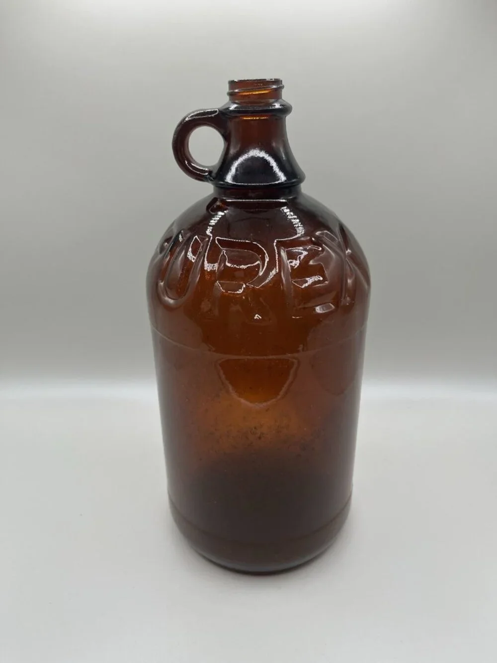 Vintage Purex Amber Glass 1/2 Gallon Bleach Jug Bottle Farmhouse Apothecary